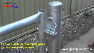 Gate Latch 2 way for round pipe and square [upl. by Hillery]