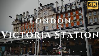 London Victoria Station Walk Through England 4K [upl. by Terle460]