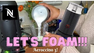 How To Foam Milk With Aeroccino 3 Make Coffee With Foam Tips amp Tricks  Easy Foamed Latte Recipe [upl. by Htebasile]