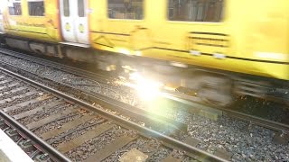 Merseyrail 507 009 making arcs at Birkdale station [upl. by Searcy]