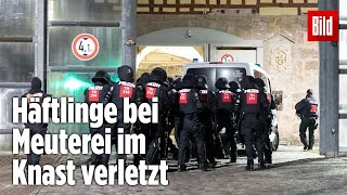 Gefängnismeuterei Polizei stürmt Knast in Thüringen  JVA Untermaßfeld [upl. by Dinsdale]