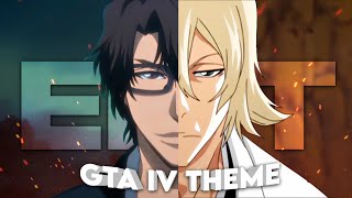 Aizen x Urahara  GTA IV Theme Edit [upl. by Nonnelg637]